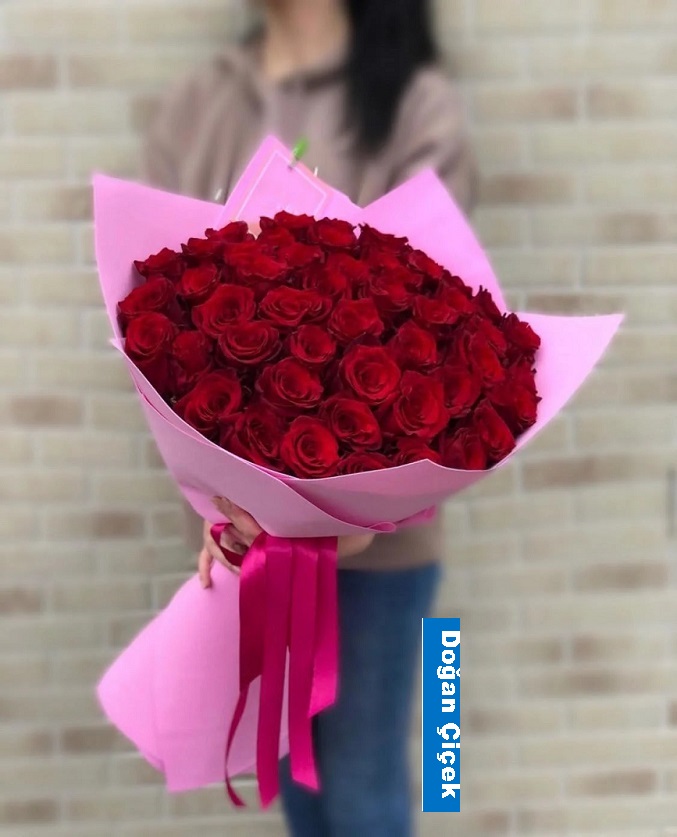 75 Krmz Gl Buket iek